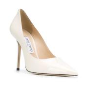 Zwart Lakleren Instapper Hoge Hak Jimmy Choo , White , Dames