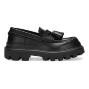 Zwarte Loafers Mocassino Stijl Dolce & Gabbana , Black , Heren