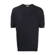 Blauwe Gebreide Trui T-shirts en Polos John Smedley , Blue , Heren