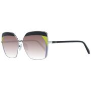 Zwarte Vlinder Zonnebril Verloop Paars Emilio Pucci , Black , Dames