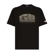 Zwarte T-shirts & Polos voor mannen Dolce & Gabbana , Black , Heren