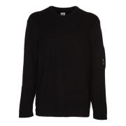 Zwarte Rib Crew Neck Sweater C.p. Company , Black , Heren