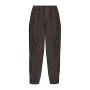 Gestreepte broek Y-3 , Brown , Heren