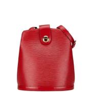 Pre-owned Leather shoulder-bags Louis Vuitton Vintage , Red , Dames