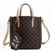 Pre-owned Fabric handbags Louis Vuitton Vintage , Brown , Dames