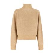 Gebreide Coltrui Sweater Fabiana Filippi , Beige , Dames