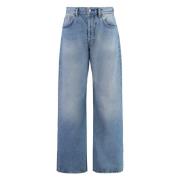 Klassieke Denim Jeans met Koperen Details Acne Studios , Blue , Dames