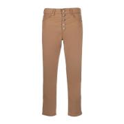 Chinos Broek Dp268B Gse068 BMS Dondup , Brown , Dames