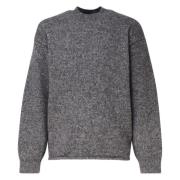 Grijze Logo Trui Losse Pasvorm Alpaca Jacquemus , Gray , Heren