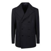 Klassieke Peacoat voor Tijdloze Stijl Tagliatore , Blue , Heren