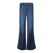 Flared Lyocell Jeans 7 For All Mankind , Blue , Dames