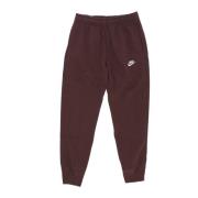 Fleece Trainingspak Jogger Broek Aarde/Wit Nike , Brown , Heren