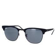 Klassieke Retro Clubmaster Metalen Zonnebril Ray-Ban , Black , Unisex