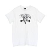 Skate Goat Tee Wit/Zwart Thrasher , White , Heren