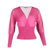 Pre-owned Silk tops Emilio Pucci Pre-owned , Pink , Dames