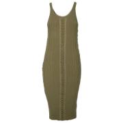 Pre-owned Cotton dresses Alexander Wang Pre-owned , Green , Dames