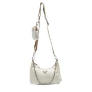 Pre-owned Leather prada-bags Prada Vintage , White , Dames