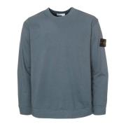 Lichtgewicht Sweatshirt met Ronde Hals Stone Island , Blue , Heren