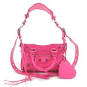 Pre-owned Leather totes Balenciaga Vintage , Pink , Dames