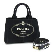 Pre-owned Canvas handbags Prada Vintage , Black , Dames