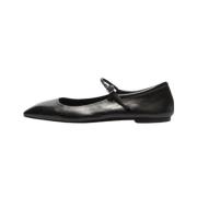 Zwarte Lakleren Stijlvolle Schoenen aeyde , Black , Dames