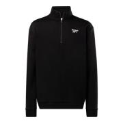 Kwart Zip Linkerborst Jas Reebok , Black , Heren