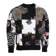 Kroon Patchwork Sweatshirt Dolce & Gabbana , Multicolor , Heren