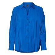 Oversize Shirt Surf the Web Vero Moda , Blue , Dames