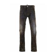 Klassieke Jeans Stijl 727 Dsquared2 , Gray , Heren