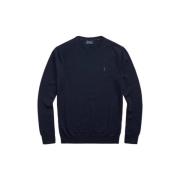 Donkerblauwe Wollen Trui Ralph Lauren , Blue , Heren