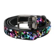 Paillet Metal Gesp Riem Dolce & Gabbana , Multicolor , Dames