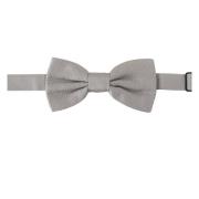 Elegante Grijze Zijden Vlinderdas Dolce & Gabbana , Gray , Heren