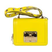 Lola Kleine Leren Tas voor Vrouwen Dolce & Gabbana , Yellow , Dames