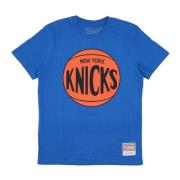 New York Knicks Logo T-shirt Mitchell & Ness , Blue , Unisex