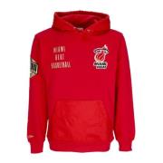 Miami Heat Vintage Logo Hoodie Mitchell & Ness , Red , Heren