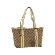 Pre-owned Canvas gucci-bags Gucci Vintage , Beige , Dames