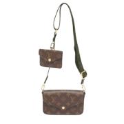 Pre-owned Canvas louis-vuitton-bags Louis Vuitton Vintage , Brown , Da...