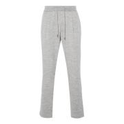 Gemêleerde Grijze Wol Geplooide Broek Herno , Gray , Heren