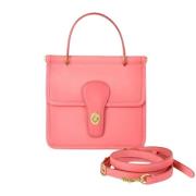 Pre-owned Leather shoulder-bags Coach Pre-owned , Pink , Dames