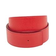 Pre-owned Leather belts Hermès Vintage , Red , Dames