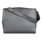 Eco-Leather Cross Body Tas Liu Jo , Gray , Dames