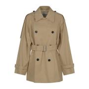 Regenbestendige Katoenen Trenchcoat Burberry , Beige , Dames