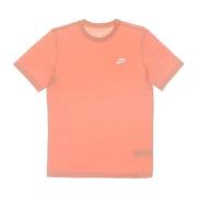 Club Tee Korte Mouw T-shirt Nike , Pink , Heren