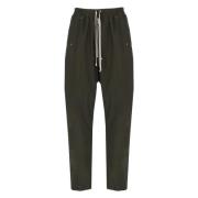 Groene Katoenen Elastische Taille Trekkoordbroek Rick Owens , Green , ...