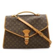 Pre-owned Canvas handbags Louis Vuitton Vintage , Brown , Dames