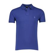 Blauw poloshirt korte mouw Ralph Lauren , Blue , Heren