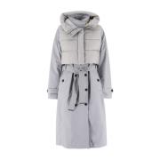 Afneembare Dubbellaagse Jas met Wijde Capuchon Parajumpers , Gray , Da...