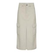 Corduroy Split Rok Off White Co'Couture , White , Dames