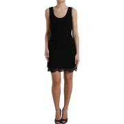 Elegante mouwloze A-lijn minijurk Dolce & Gabbana , Black , Dames