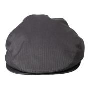 Grijze Katoenen Newsboy Cap Dolce & Gabbana , Gray , Heren